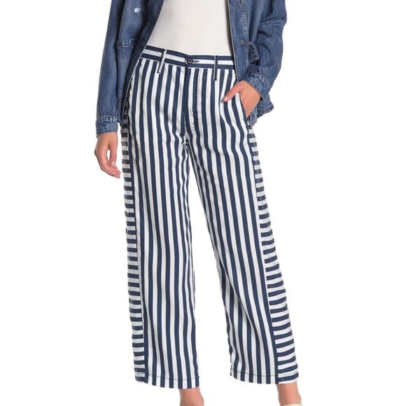 MOTHER Denim - Mother the inset Greaser Jeans Pant Navy Blue Jean